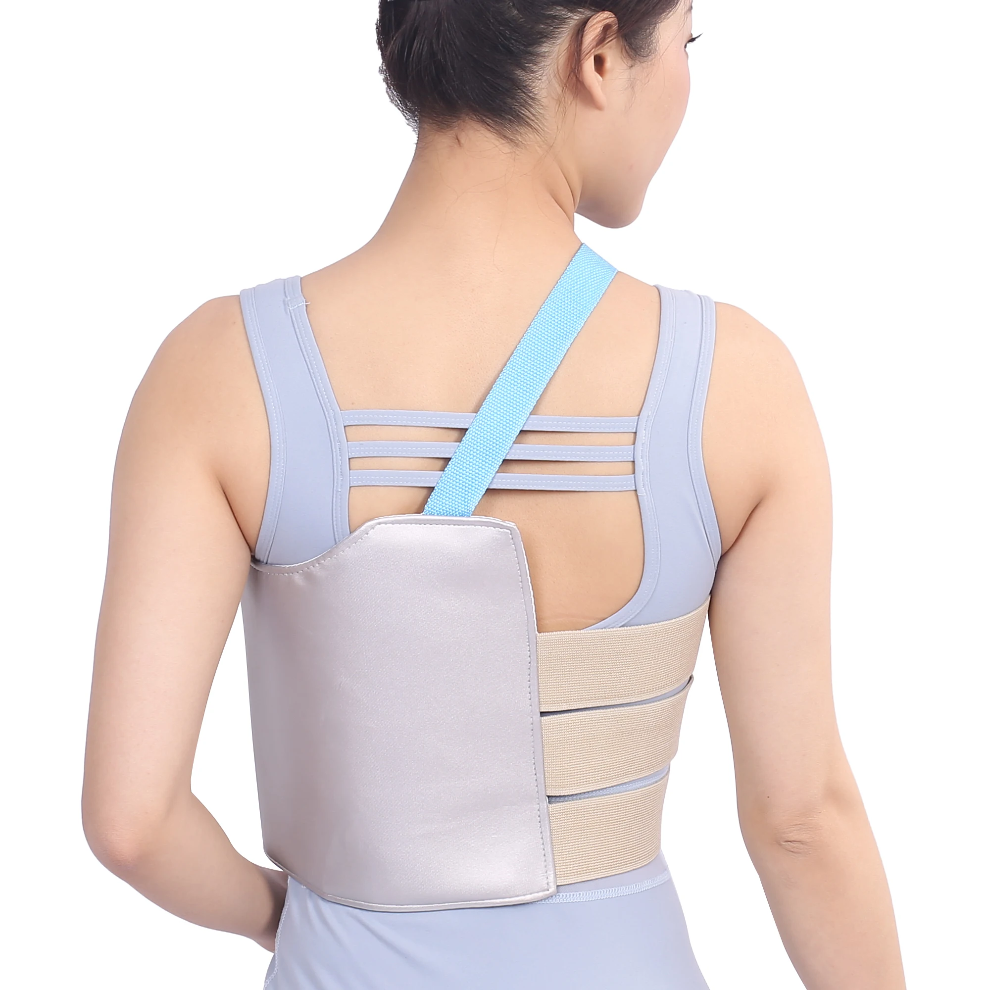 Adjustable Orthotics Breathable Elastic Rib Chest Support Brace for Broken Fractured Misaligned Ribs