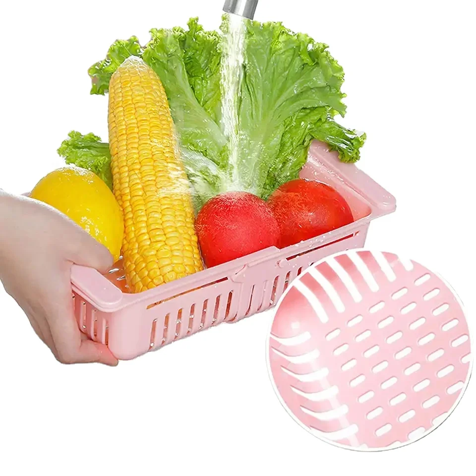 Adjustable Kitchen Freezer Shelf Holder Hanging Refrigerator Storage Rack