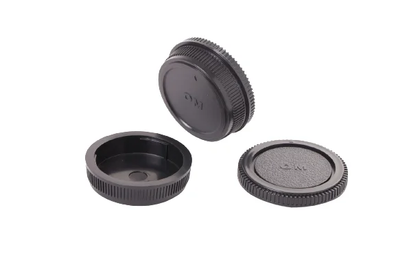  Camera Front Body Cap+Rear Lens Cap For Olympus OM