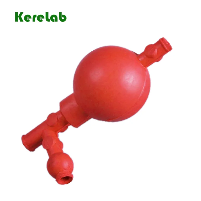 Лампа наполнителя для пипетки/PF210 /220/Химически стойкий резиновый наполнитель с 3 клапанами всасывания красный зеленый черный