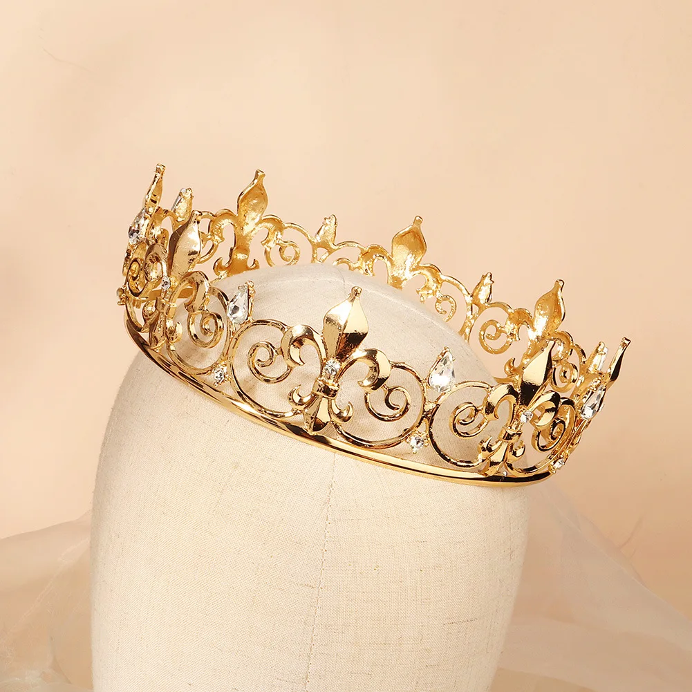 Fashion Baroque Crown Queen Birthday Hair Accessories Party Queen Hollowed Out Tiara