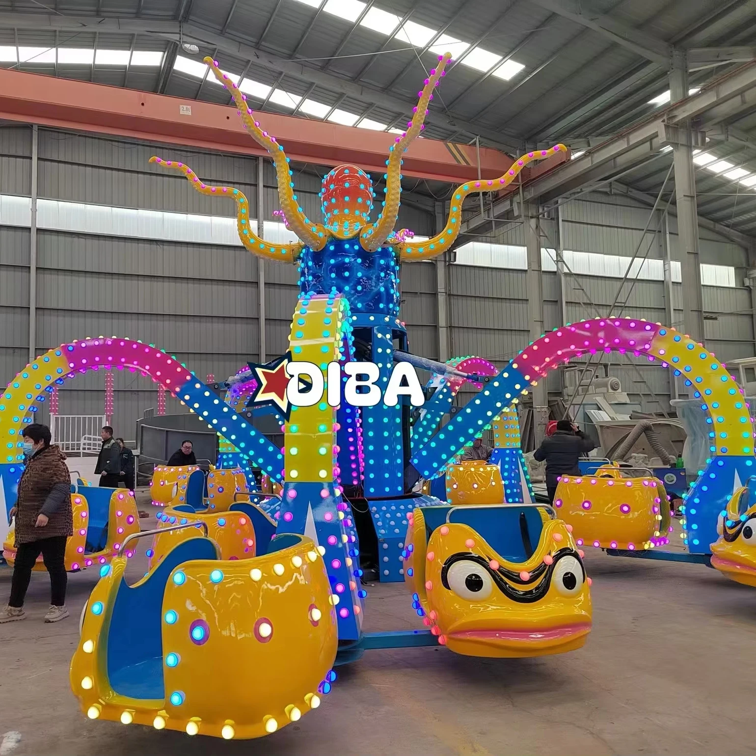 Manufacturer popular Commercial play game carnival rides amusement attraction extreme ride big octopus ride for sale