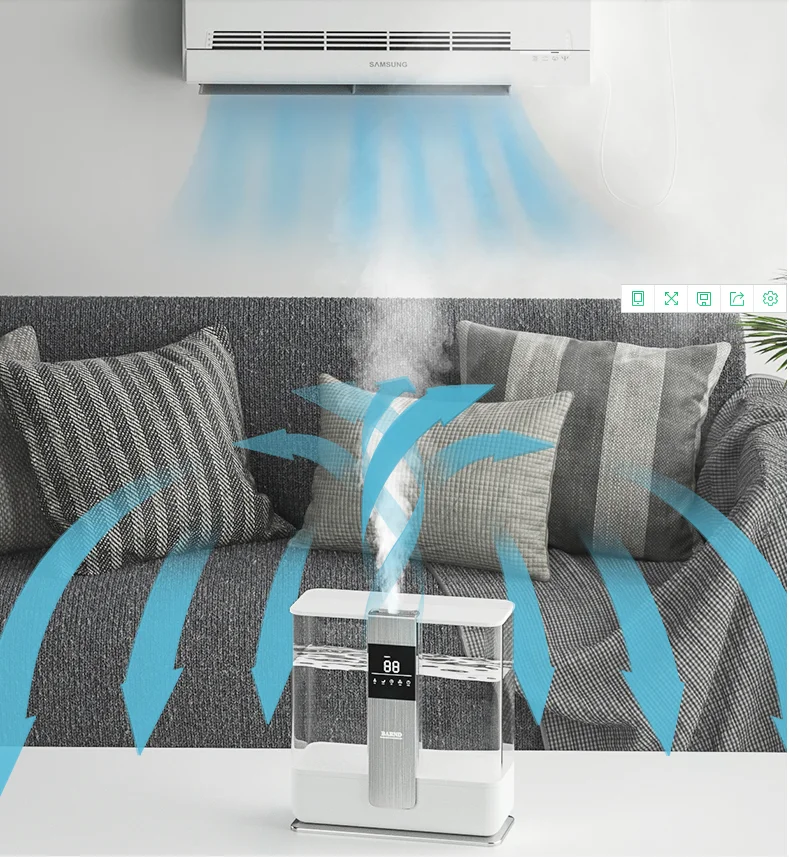  130ml Ultrasonic Air Humidifier Purifier Diffuser Use Wood Home Marble White Light Dark