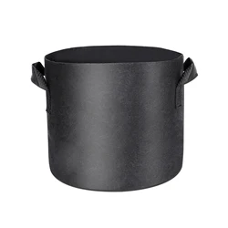 5-Pack 3 5 10 20 25 30 100 Gallon Felt Grow Bags Heavy Duty 300G Thickened Nonwoven Plant Fabric Pots with Handles