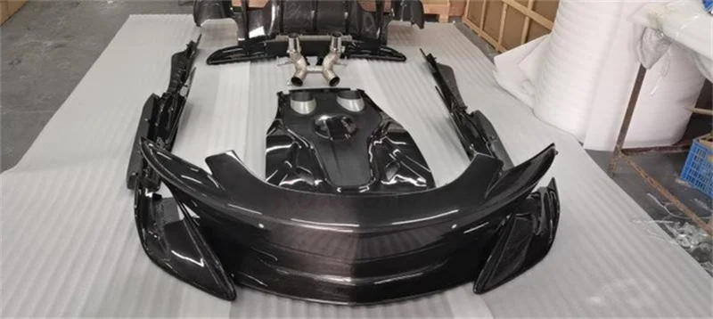 Для Mclaren 540C 570S 570GT Модернизированный 600LT передний бампер из углеродного волокна заднее крыло передняя крышка боковая юбка задний