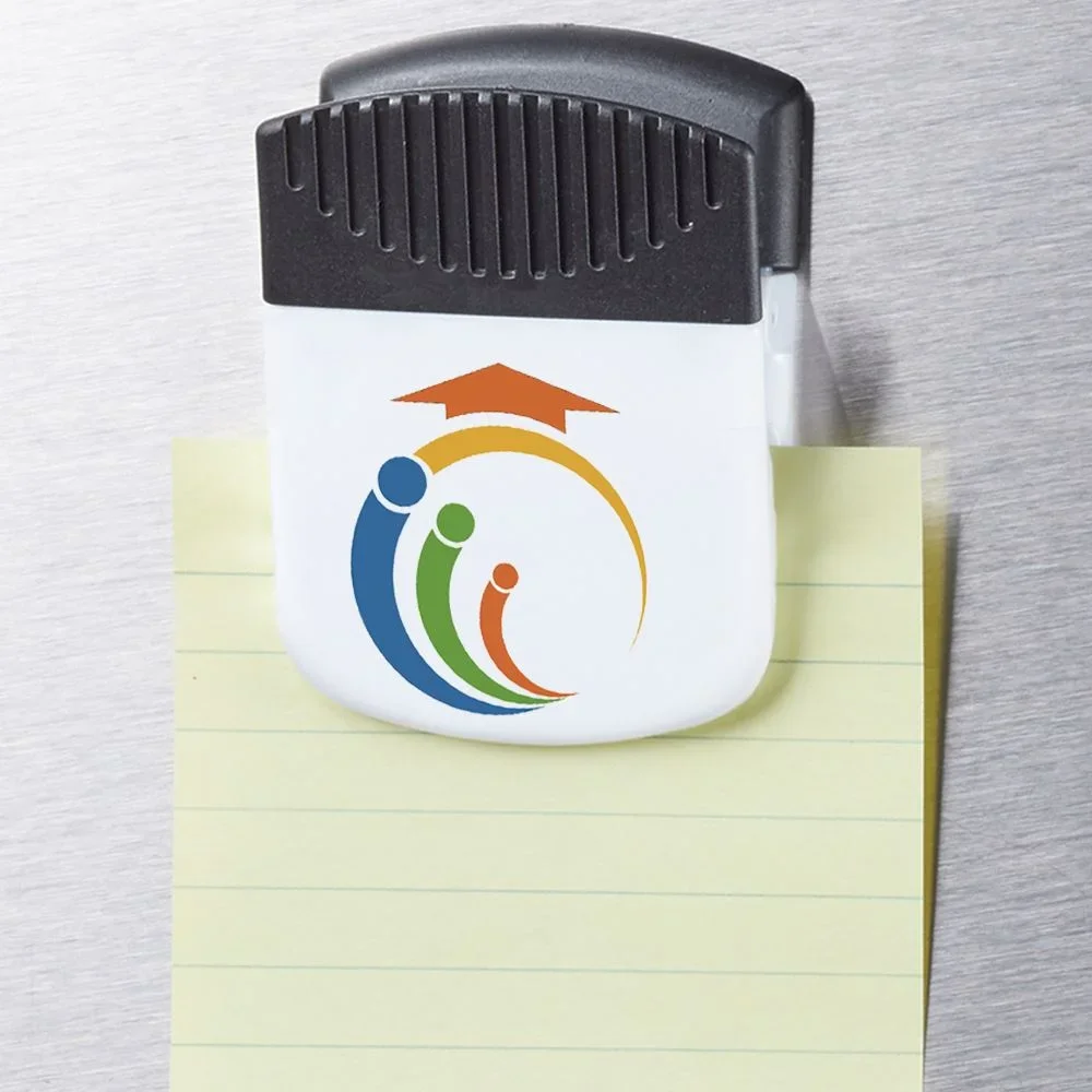 Promotional Gift Custom Logo Jumbo Magnetic Note Clip Plastic Refrigerator Magnet Clips Sets Multipurpose Magnet Paper Clips