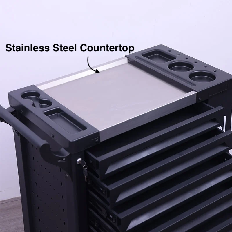 Heavy Duty 5 Drawers Boxes Storage Tool Box Trolley Storage Cabinet Roller Tool Cabinet With Handle And Wheels