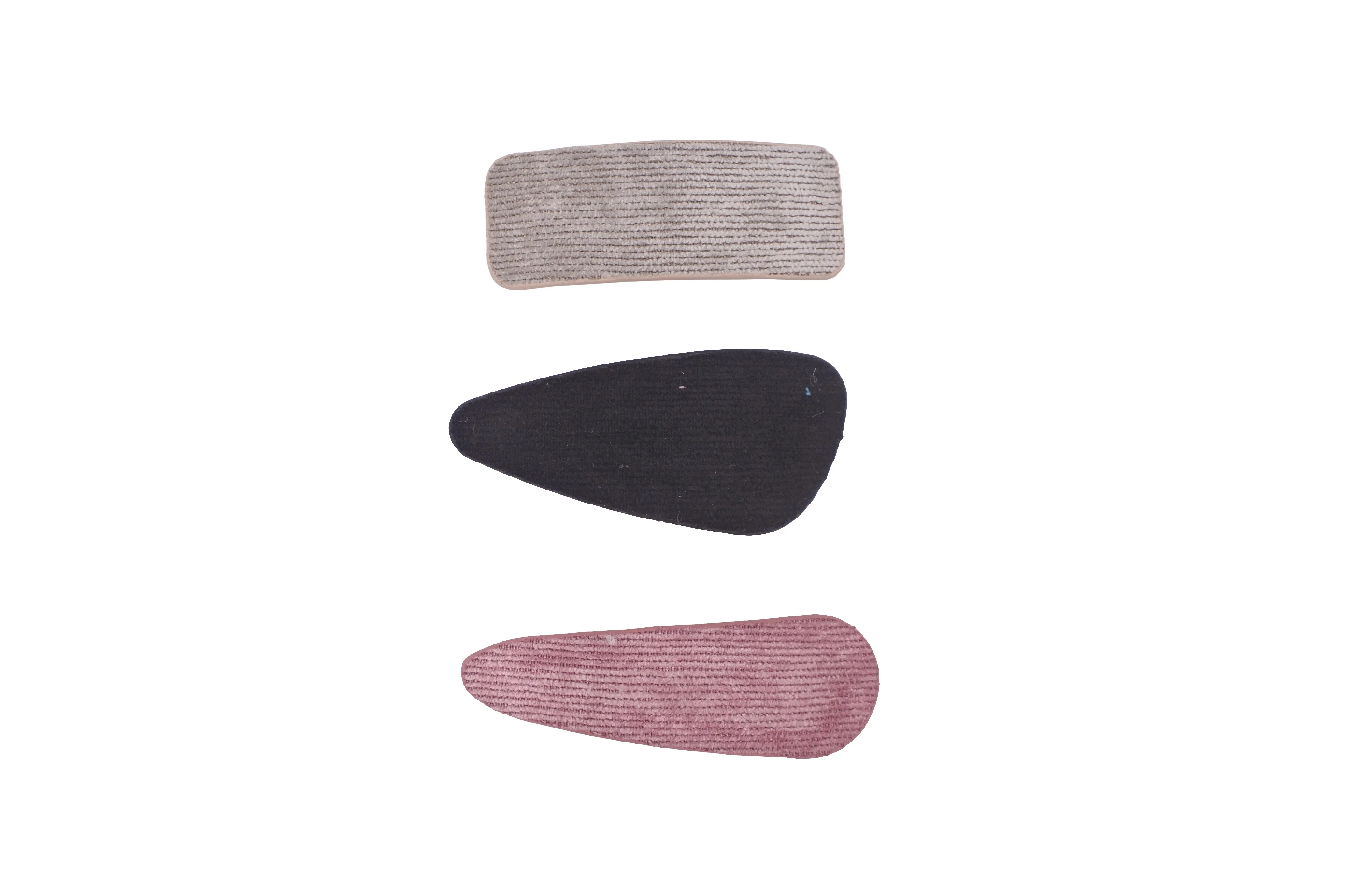 
cute and lovely metal clip fabric cover clip 3pcs in one sets 