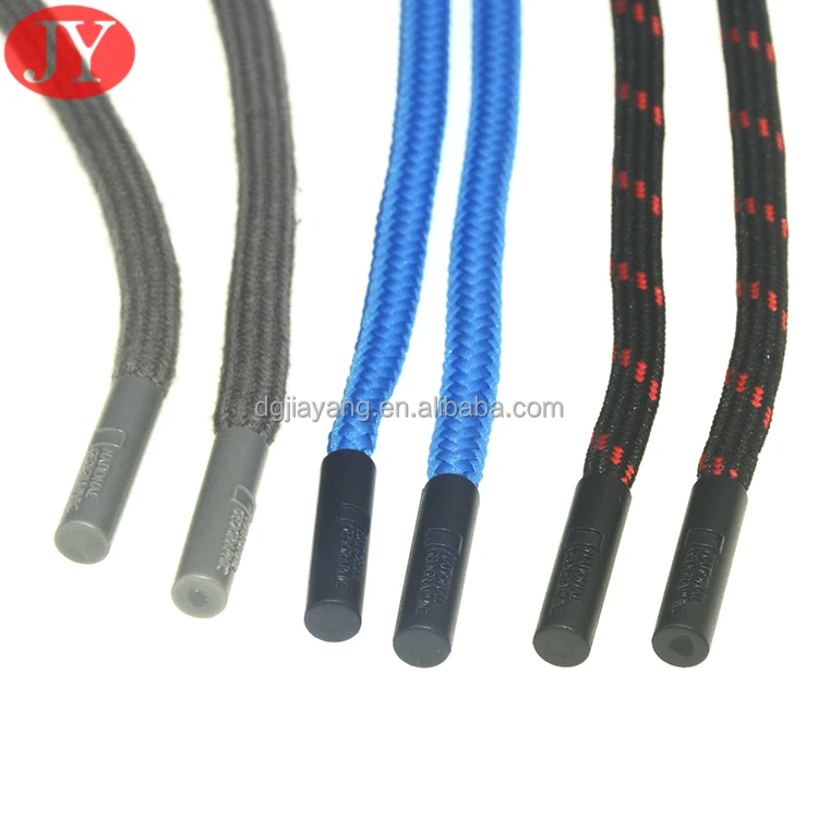 flat ABS shoelace tip head smooth replacement plastic ends aglet tips with bullet shaped for paracord shoes clothes lace DIY