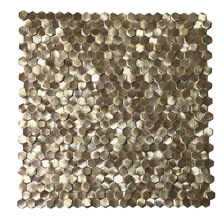 gold mosaic tile
