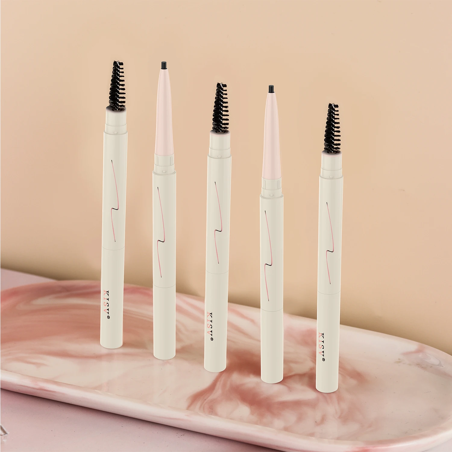 Beauty makeup Double head lady waterproof Wholesale Eyebrow Pencil Private Label Eyebrow Pencil