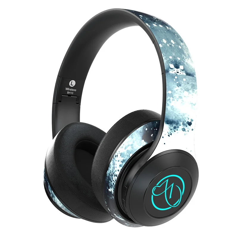 
Shenzhen Original Factory BH10 OEM/ODM Earphone Headphone Wireless Headband Headsets Headphone with 3.5mm Audio Line 