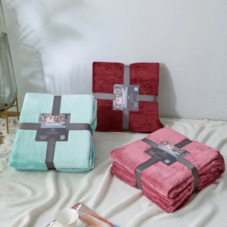 Высококачественное роскошное легкое одеяло из микрофибры, однотонные фланелевые флисовые одеяла