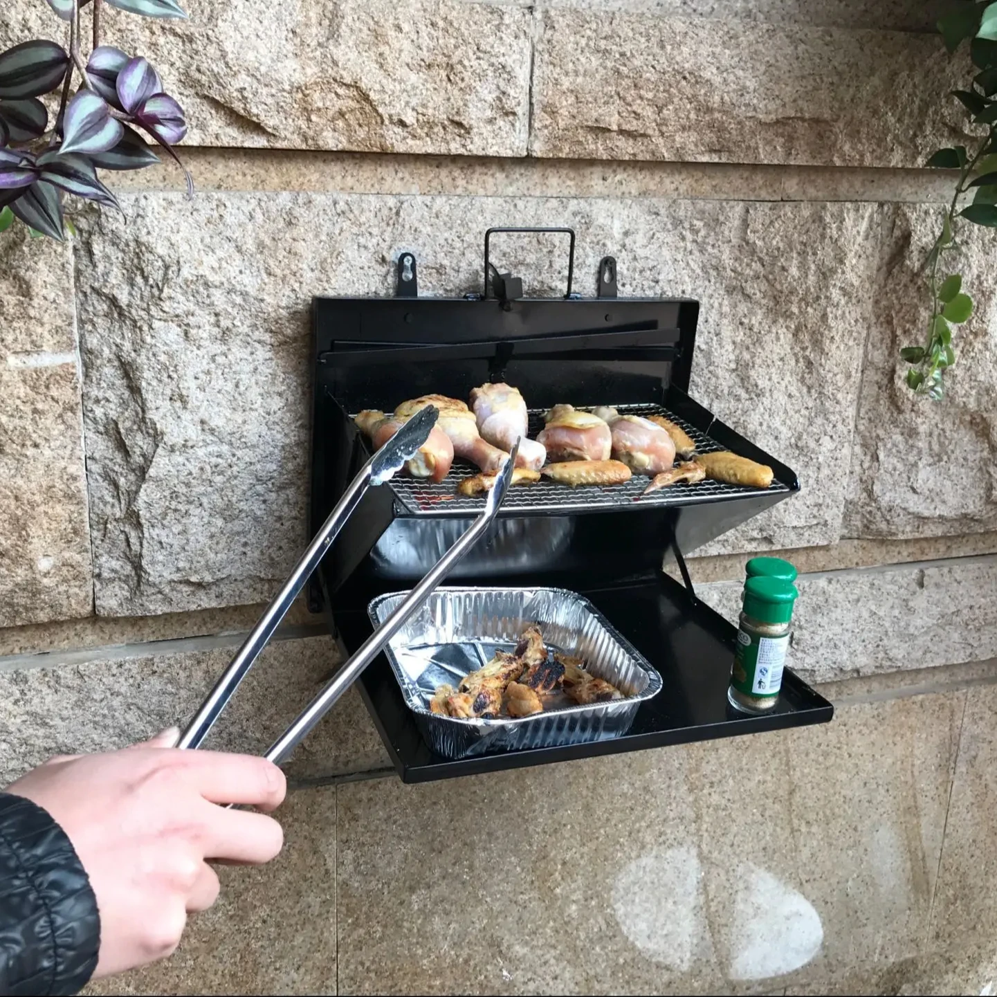 bbq grill tools set for outdoor barbecue camping grill stainless steel roasting pan for