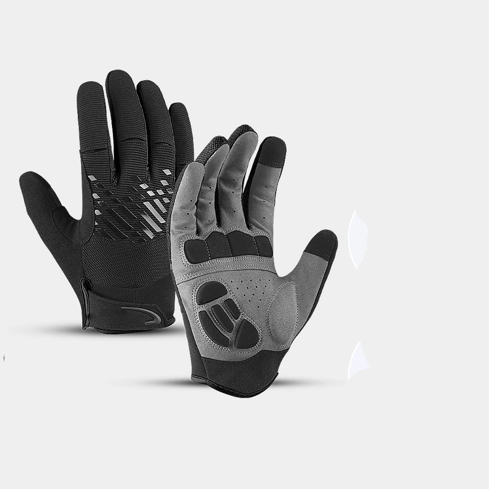 Thin Cycling Aero Full Finger Gloves Padded Custom Mesh Gel Outdoor Riding Cycling Glove