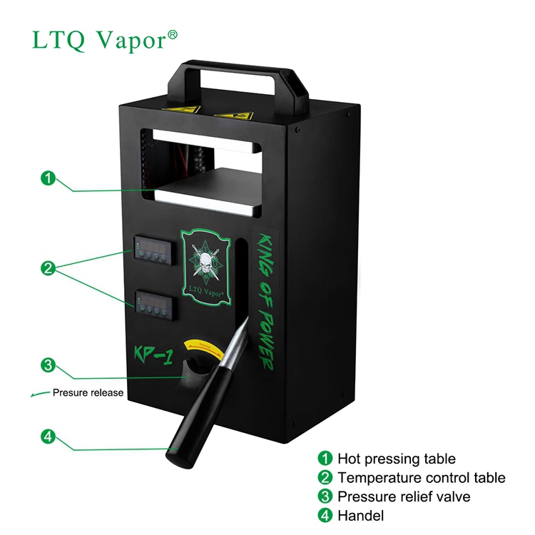 
LTQ new invention Rosin Dabber Press Machine Dual Heat Plates Manual Rosin Tech Heat Press 4ton 