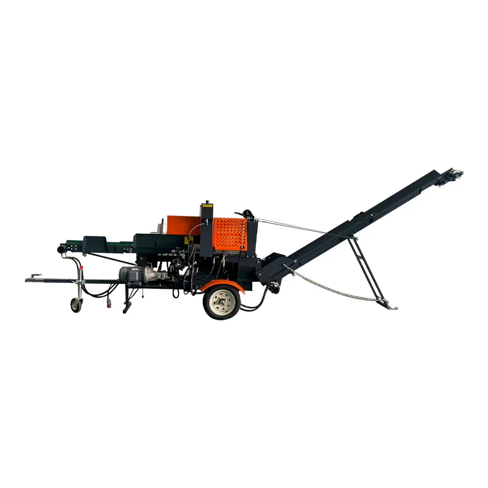 forestry firewood cutting and splitting machine ,wood log splitter gasoline with 20 inch Stihl chainsaw