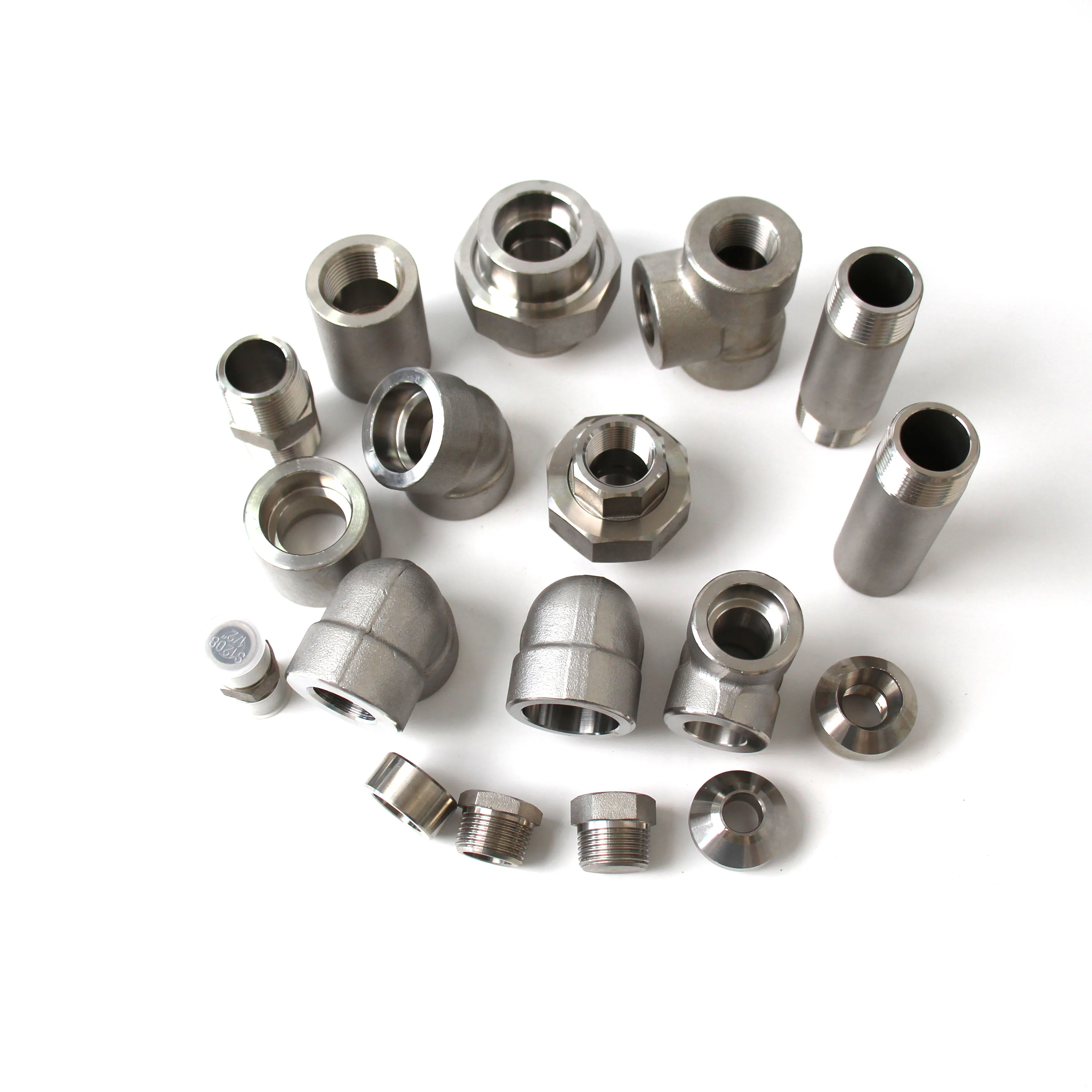 Direct factory high pressure pipe fittings 3000# 6000# SW fittings elbow tee union socket bushing coupling