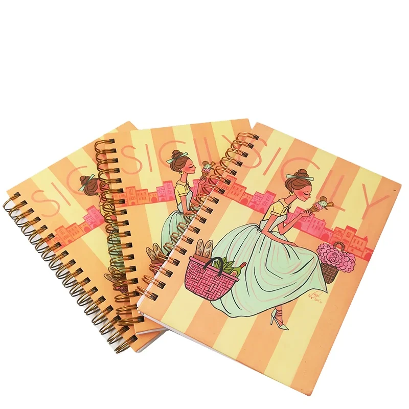 factory Custom Printing Undated Spiral Journal Printing Spiral Business Notebook Diary Planner