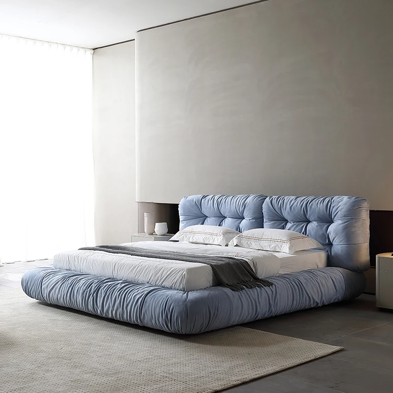 Luxury Italian Style King size modern italian latest could bed designer furniture living room bed set