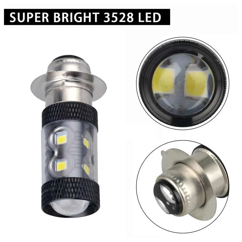  LED Motorcycle Headlight Bulb Accessories Super Bright for YFZ450R Rhino 700 Raptor YFM660