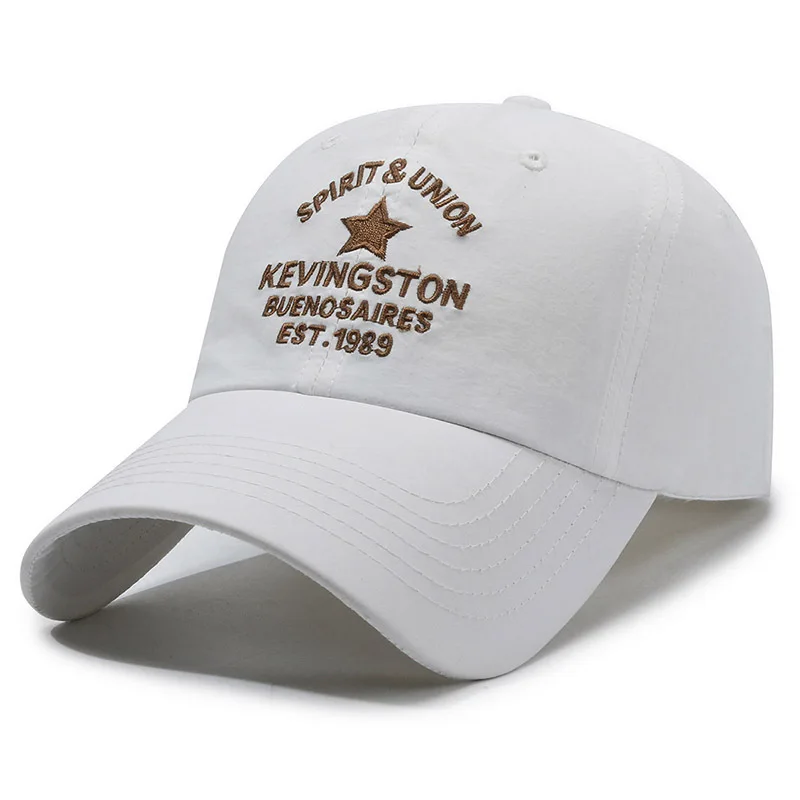 Versatile Hong Kong Retro Style Duckbill Hat Women Wide Brim Soft Top Baseball Cap Men Face-Showing Small Sun Protection Large
