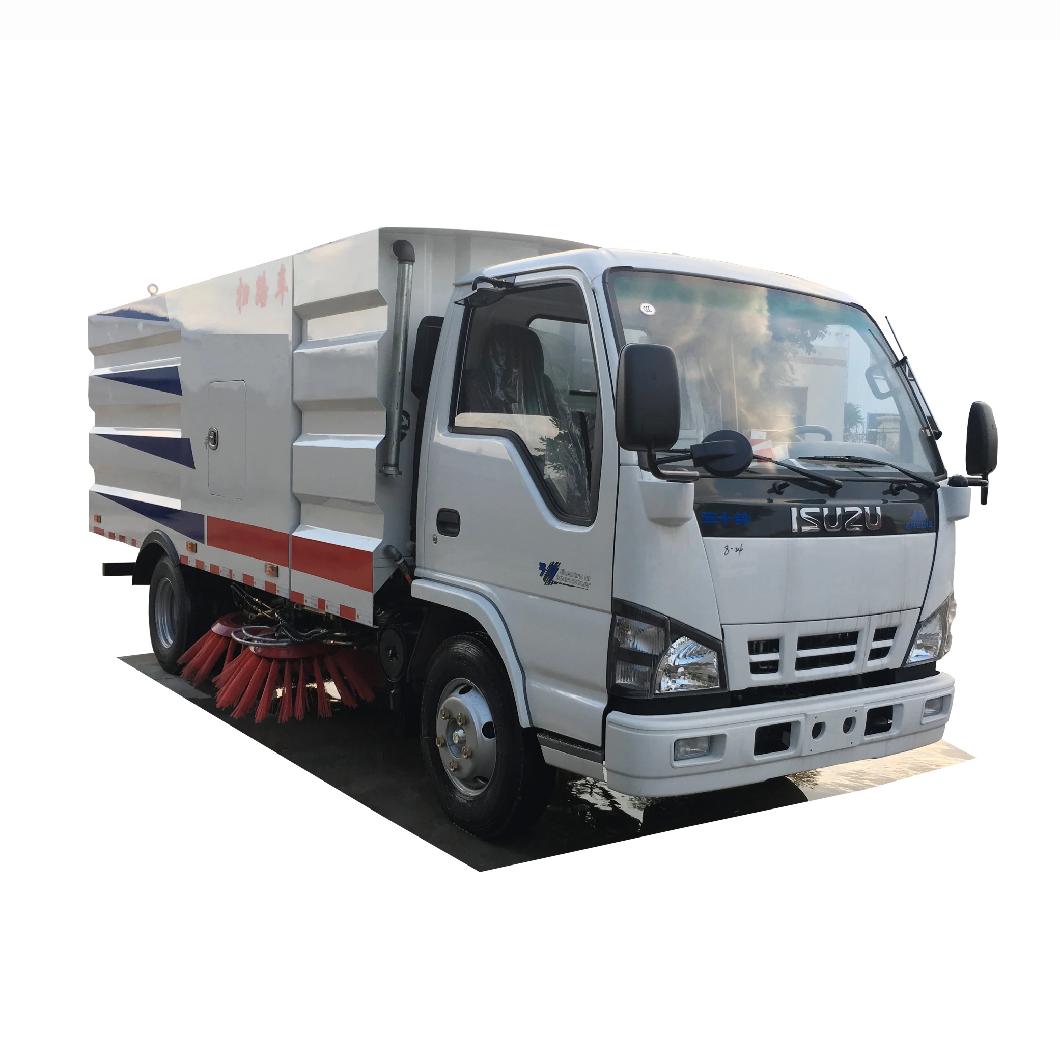 High performance Japan brand 6 wheel diesel street sweeping road sweeper truck for sale