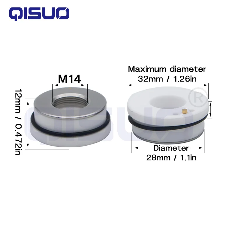 Волоконный лазер D28 D32 керамическое кольцо для волоконной машины насадки держатели лазерного