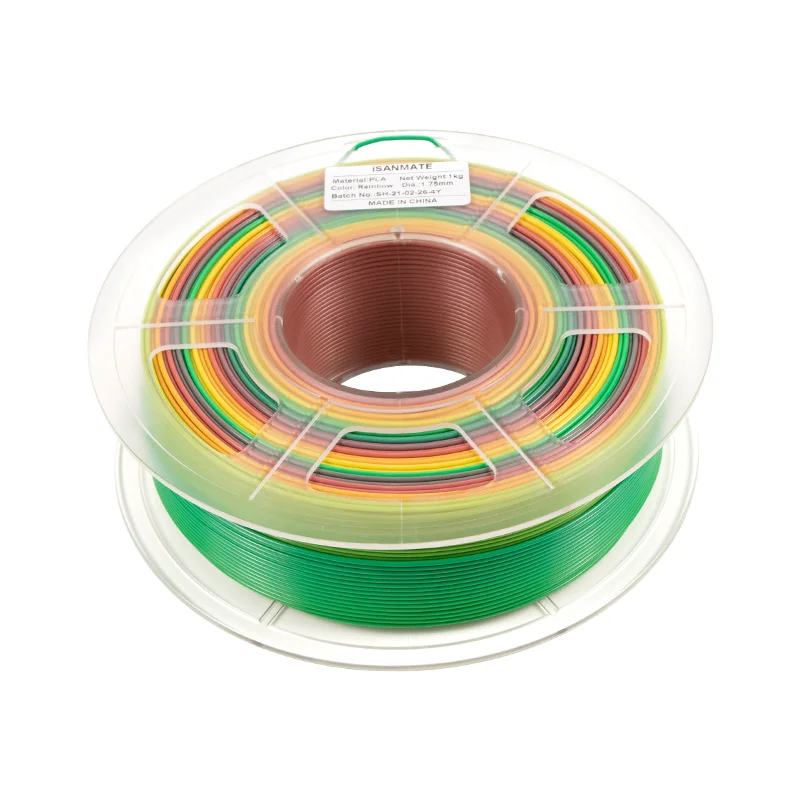 Радужная Нить для 3D-принтера, 1,75 мм, 1 кг, разные цвета