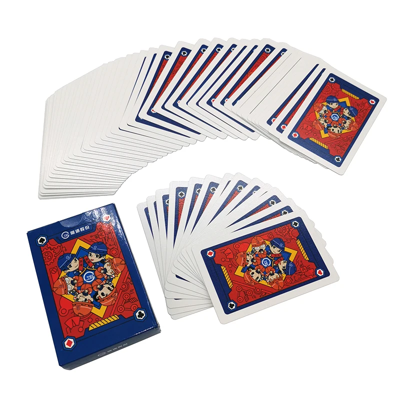 Playing Cards Paper plastic waterproof Poker silver gold foil black Playing Cards blue gold stamp tuck box playing cards