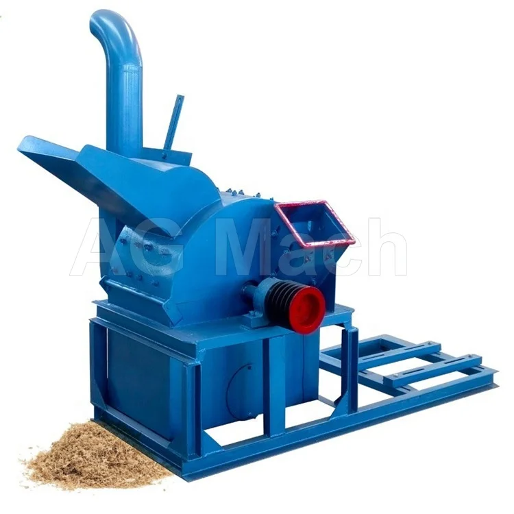 Diesel 22HP Biomass Wood Crusher Wood Gringer Machine