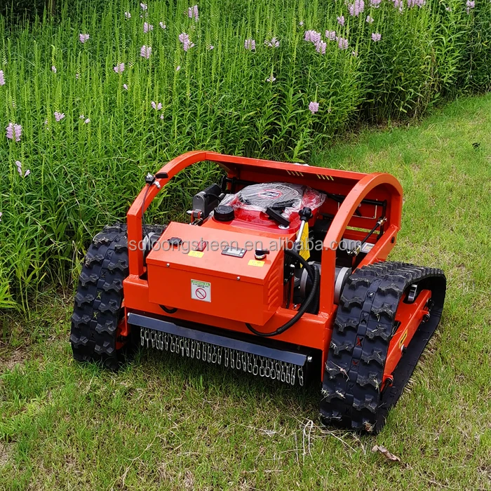 Crawler robot lawn mower self propelled remote control garden grass cutting machine