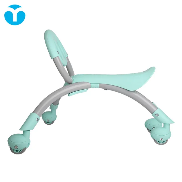 Детские ходунки для мальчиков и девочек ходунки на четырех колесах подходят для 12-36 месяцев зеленого цвета