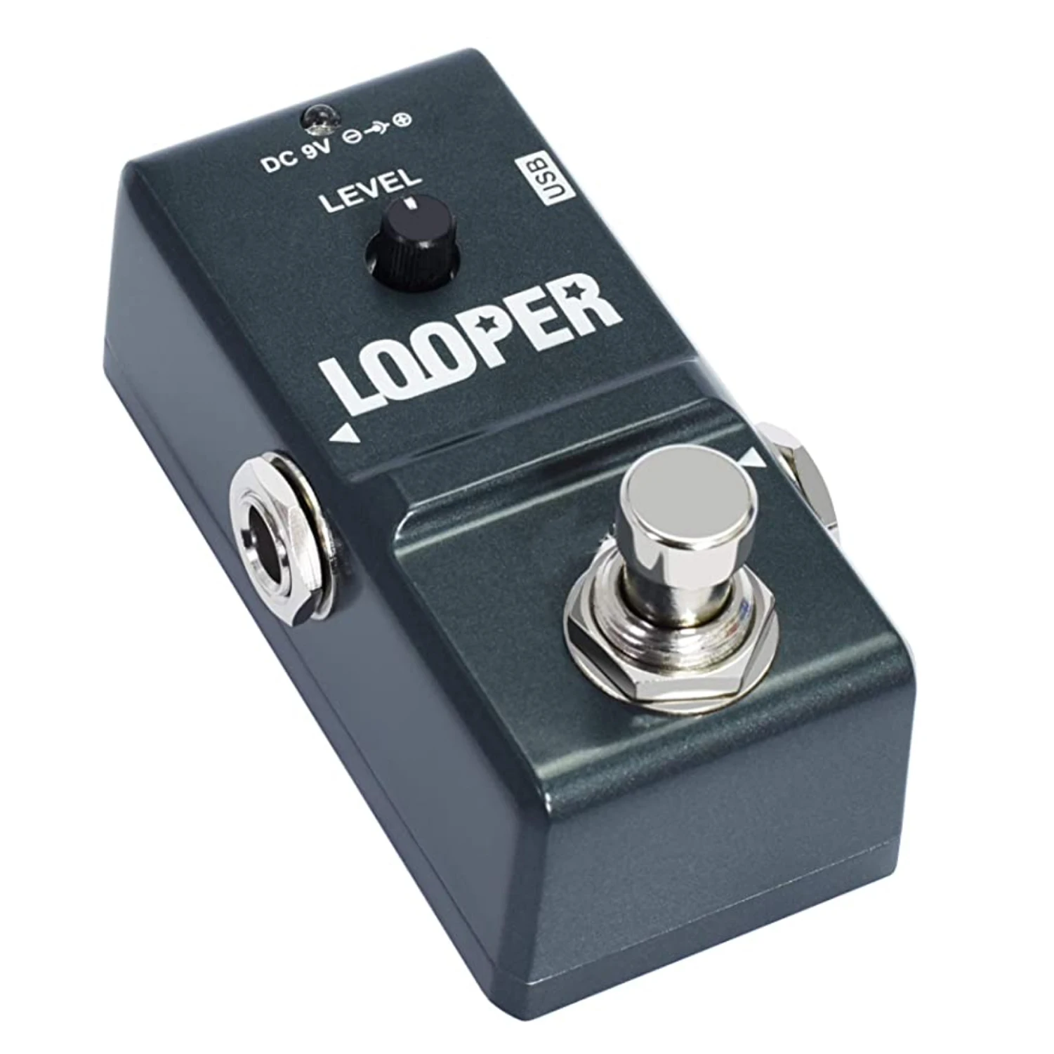 High Quality DC 9V Alloy Black Color Portable Electric Guitar Multi Effects Pedal