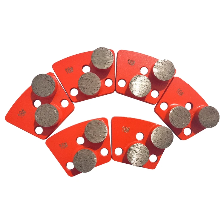 Metal Bond Concrete Floor Grinding Tools Trapezoid Diamond Grinding Block Plate