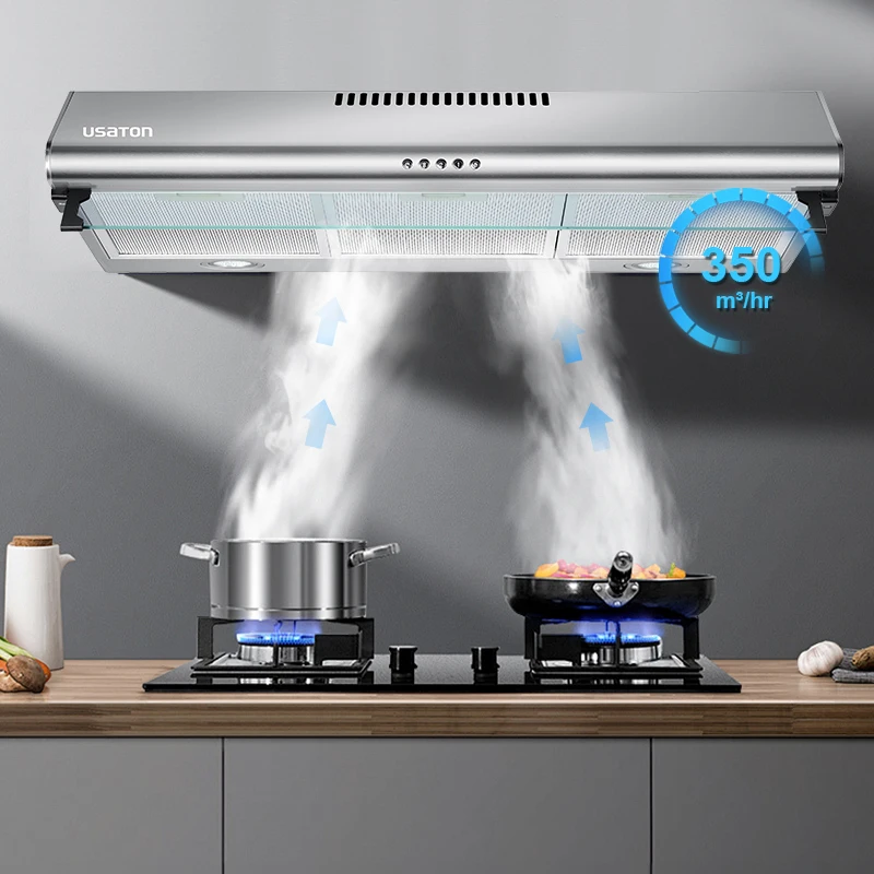 Simple style wall mounted range hood home appliance restaurant  kitchen equipment extractor cooker hood