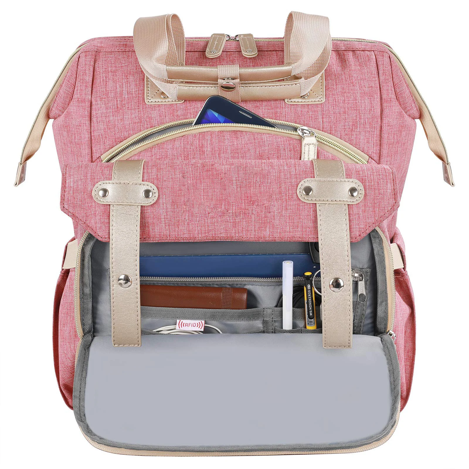 Laptops Backpack Purse with USB Charging Port Travel Water Resistant RFID Computer Backpack Bag