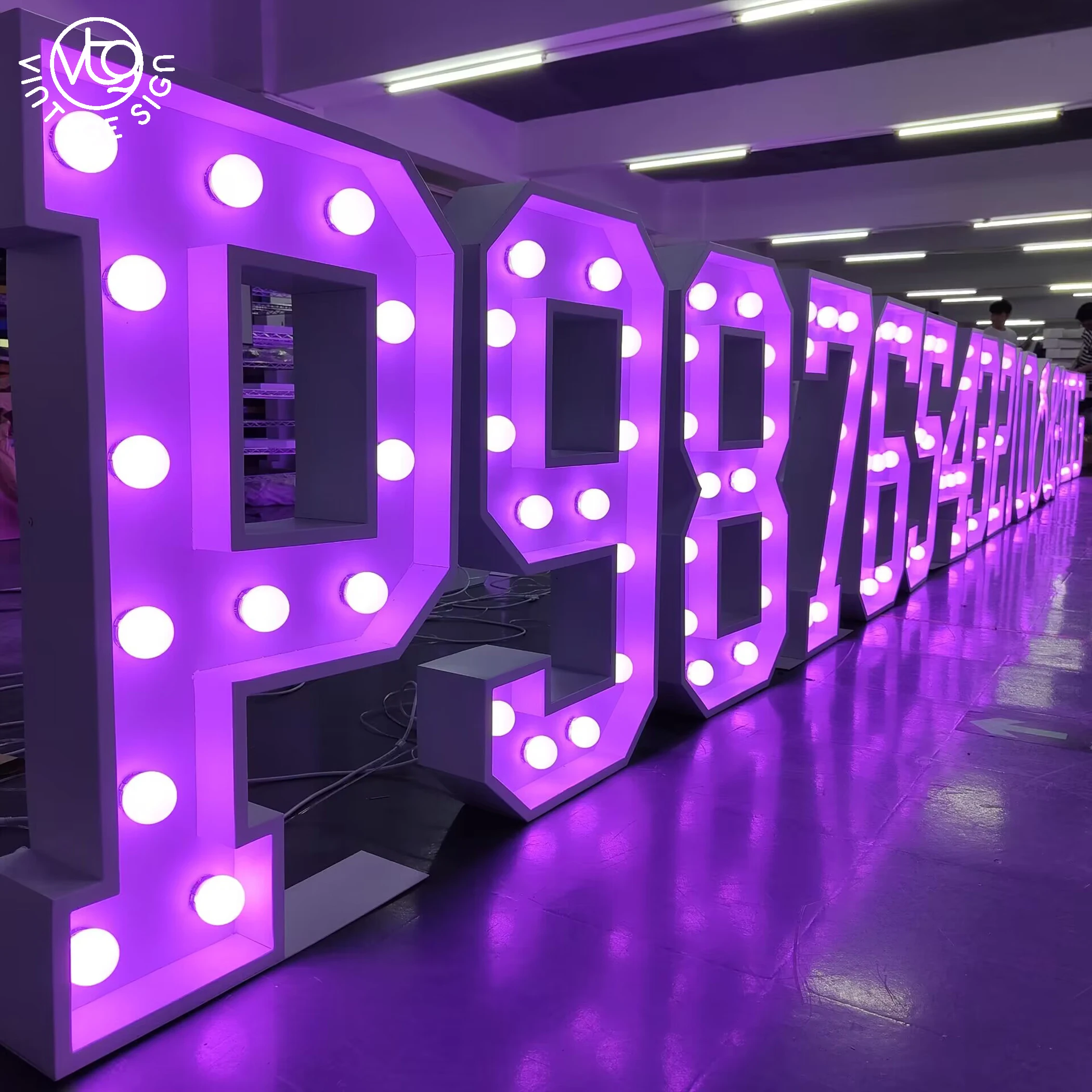 Light Up Letter Lights Led Sign 3ft 4ft 5ft 0-9  Marquee Large Wedding Love Letters With Factory Price