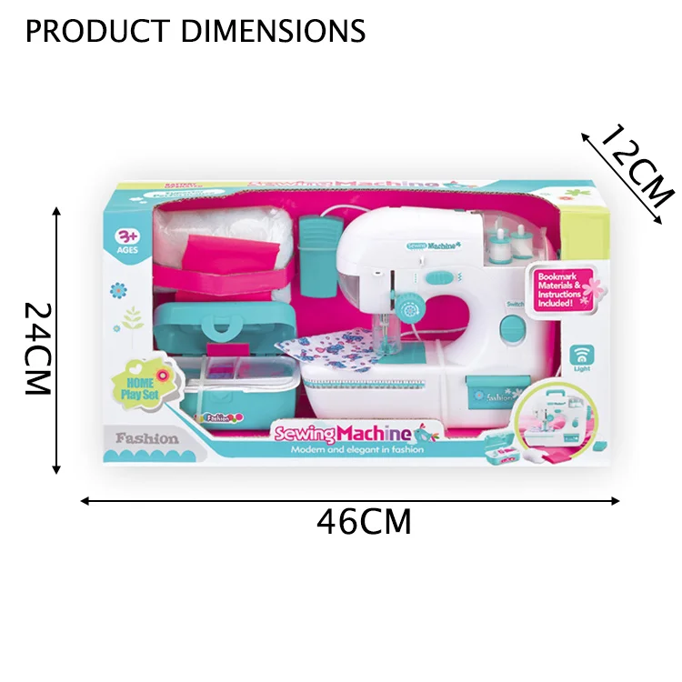 Battery operated safe mini toy sewing machine for kids