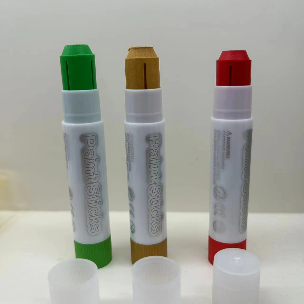 MeiduGaga 24 colors 5g pigment quick drying mess free solid paint sticks solid tempera paint sticks crayon set kit pastel