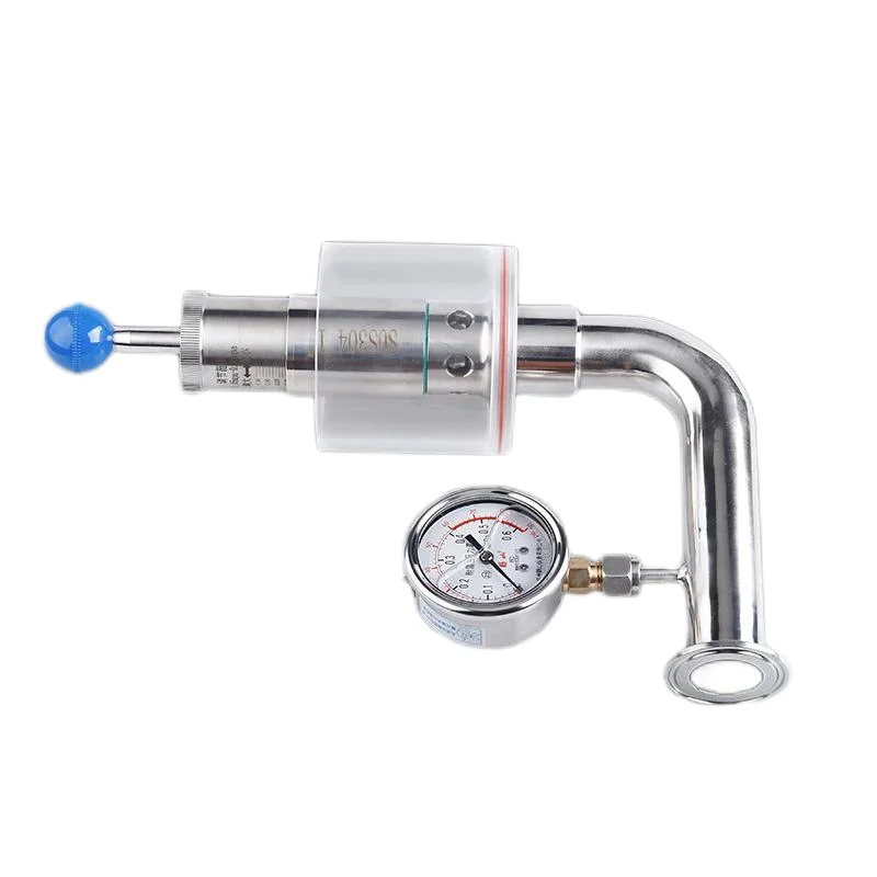 stainless steel 304 316L Tri Clamped vent valve Sanitary Exhaust Valve regulating valve