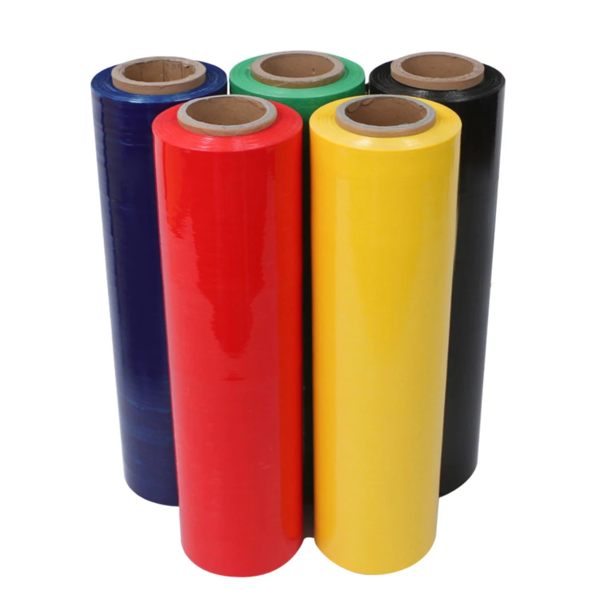 17 микрон X 50 см X 255 м 200 м черные, зеленые, коричневые цветные Большие Рулоны 54,4 кг ЛПЭНП материал ЛПЭНП литая эластичная пленка для ручного применения