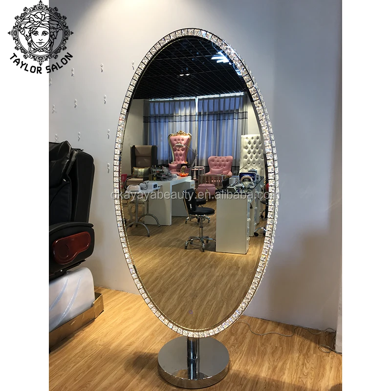 2020 beauty hair salon mirror station makeup mirrors hair styling stations with light