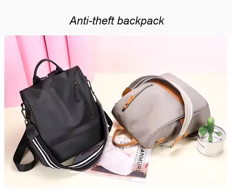 mochilas de mujer Custom Fashion Girls School Bag Ladies Preppy Style Casual Designer Backpack Nylon Mini Backpack for women