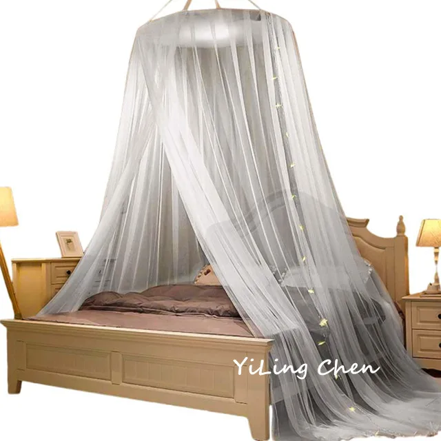 Premium Queen size pleated Conical Mosquito nets with one door / Circular Round big size mosquito bed nets