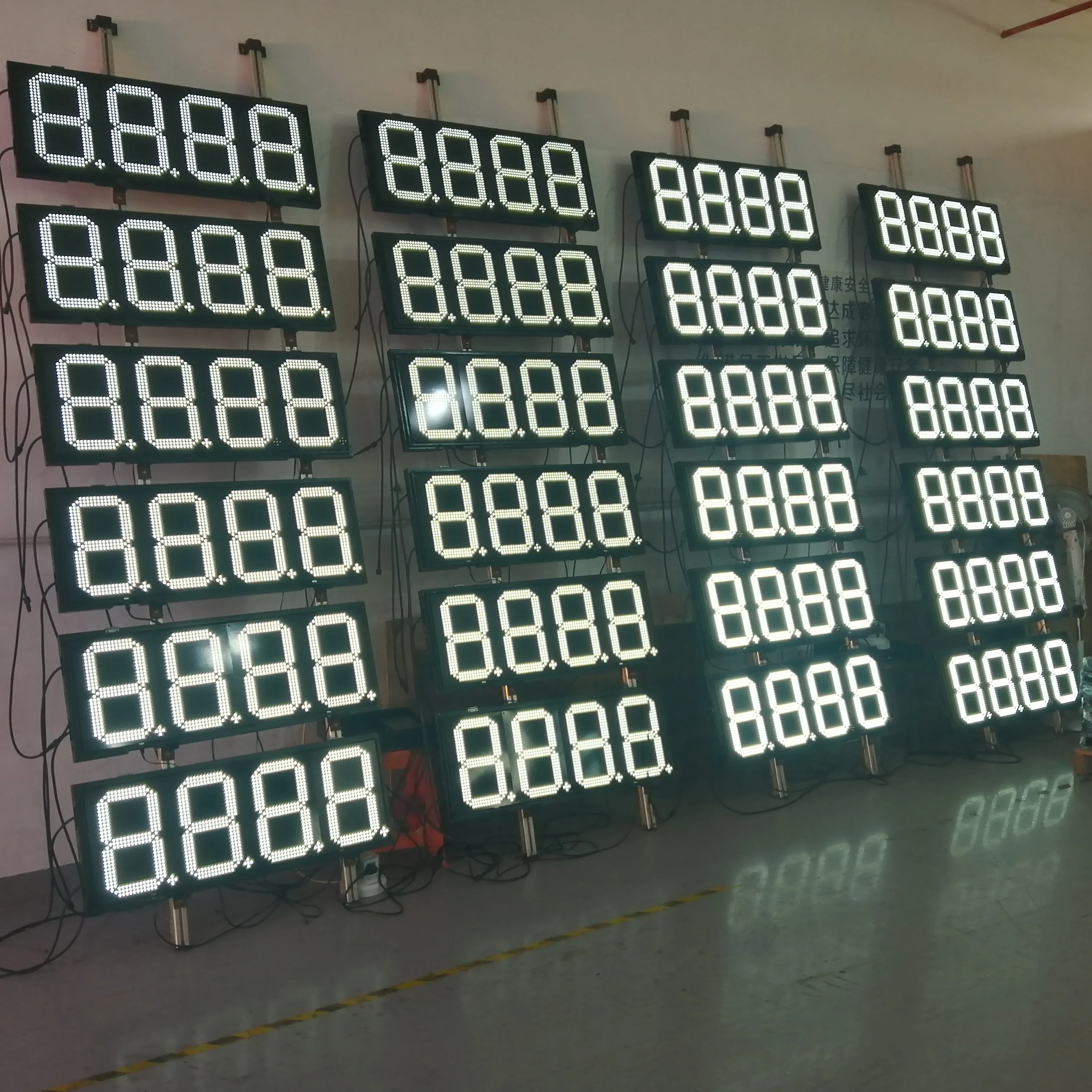 Высокое качество цифровой 7-сегментный LED-освещение для заправок номер дисплей экранная панель мазута ценовым освещением