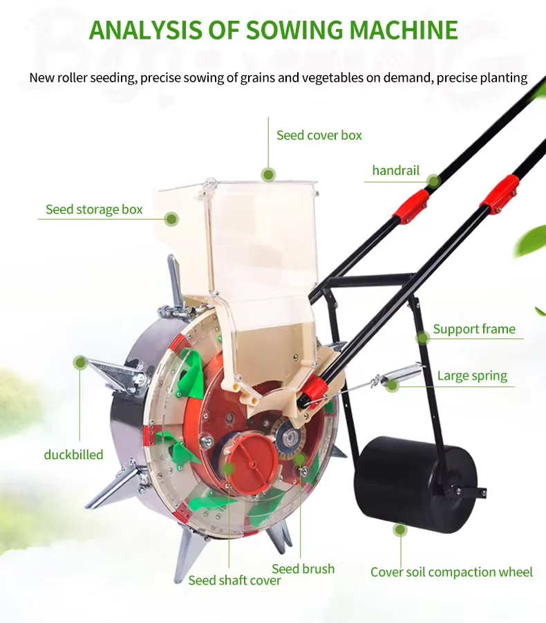 Single barrel manual corn seeder for seeding or fertilizing hand push maize planter at cheap price