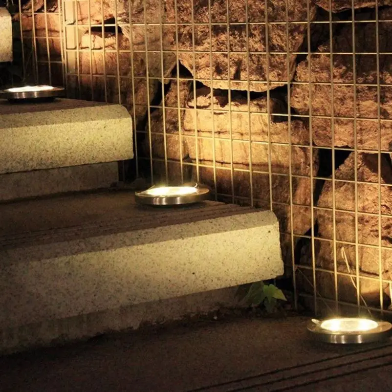 
Outdoor Waterproof Solar Powered Ground 12 LED Ground Underground Buried Light for Garden Landscape 