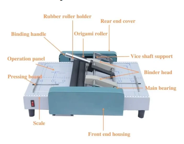 DX-8200 Electric booklet maker machine wire booklet making machine for office equipment