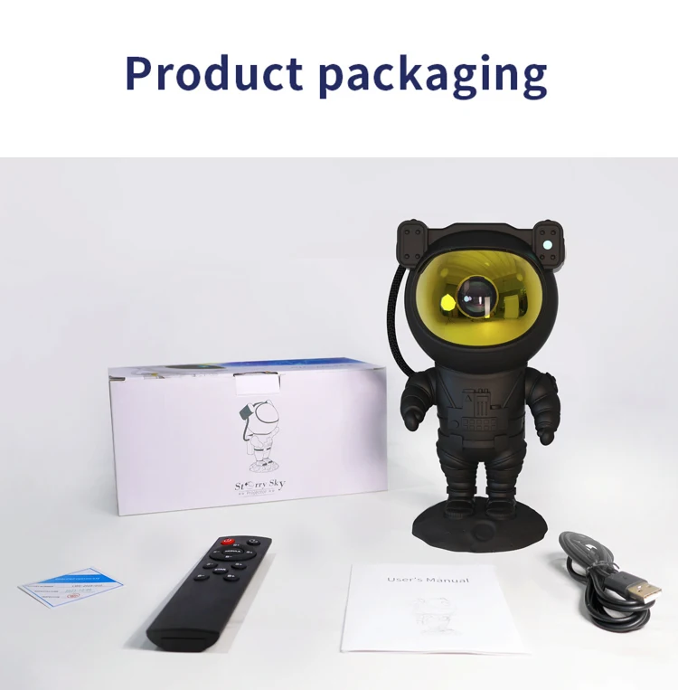 Wholesale Galaxy Projector Lamp Starry Sky Nebula Night Starry Light LED Spaceman Black Astronaut Projector with Remote Control